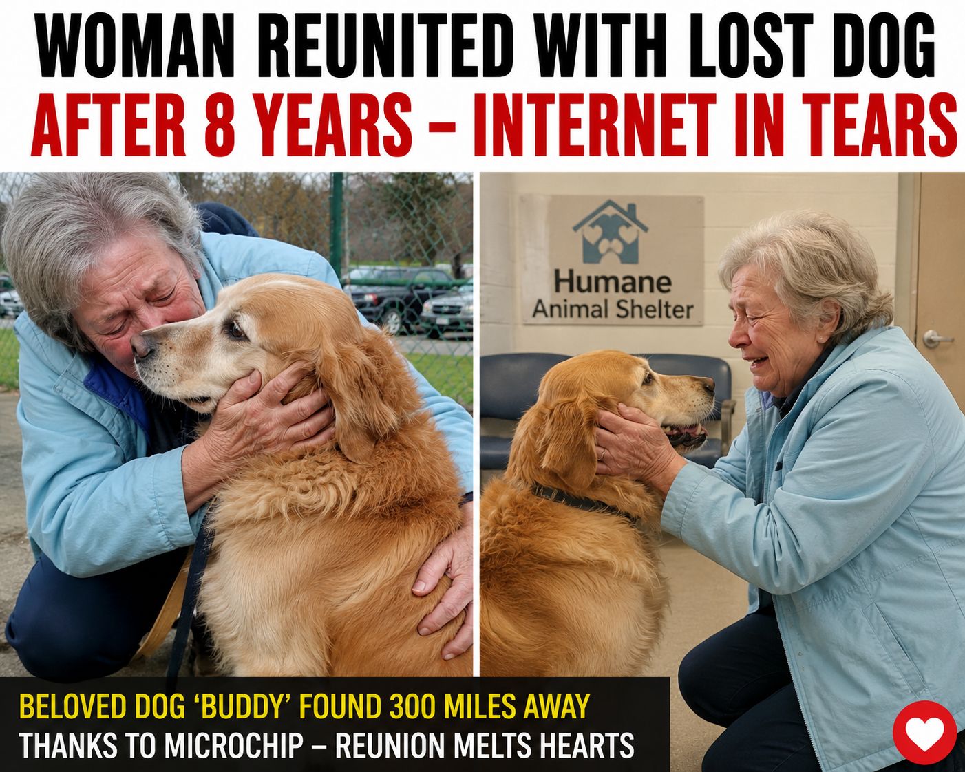 Woman reunited with Lost Dog After 8 Years – Internet in tears see more
