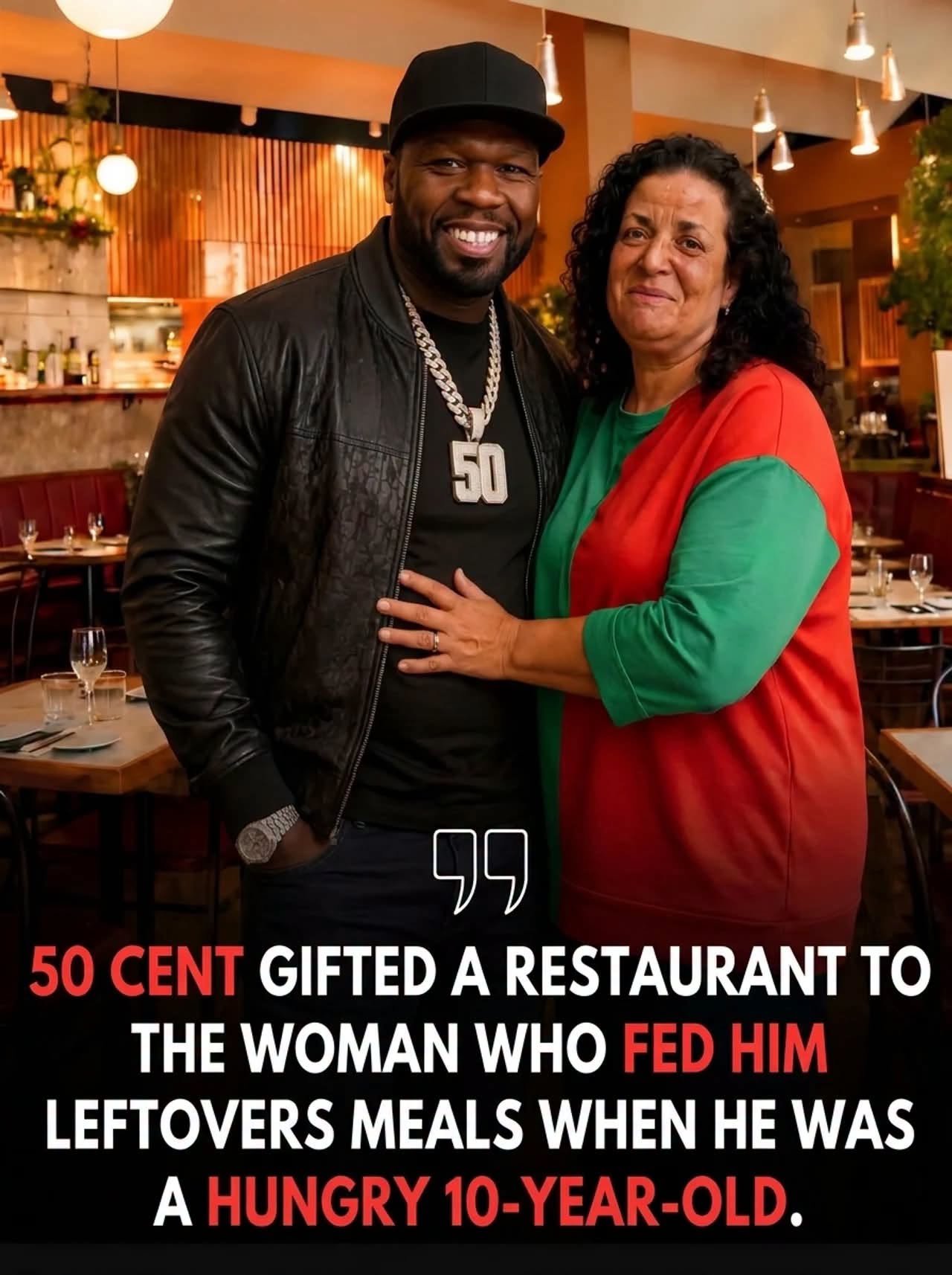 💥 “NEVER FORGET THE BLOCK!” — 50 Cent shocks the entire block by gifting a brand new, fully-funded restaurant to the kind woman who gave her free meals during his strug… See more