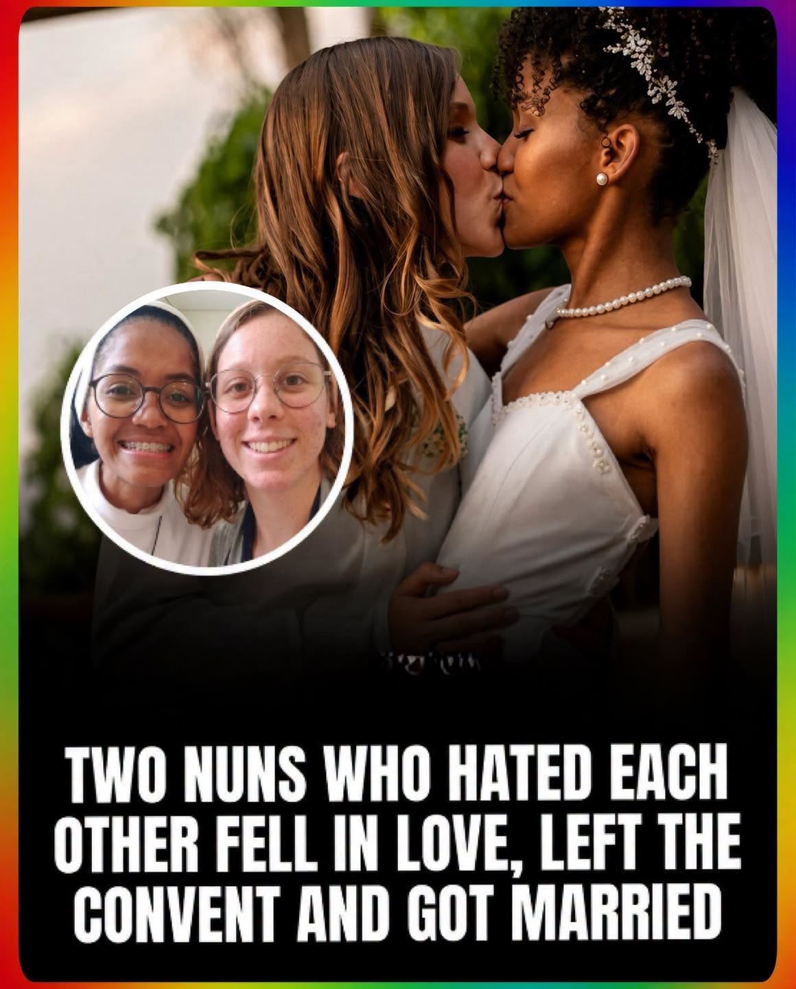 Francília Costa and Luiza Silvério first met in a convent in 2019 and couldn’t stand each other. Each thought the other was stuck up. Over time the dislike faded into a close friendship.  Both later left religious life for mental-health reasons. To save money they became roommates, and their feelings gradually changed. Francília found the courage to open up after watching a romantic comedy about two people who start out hating each other and fall in love.  They married in an outdoor ceremony in October 2025. The couple still consider themselves practicing Catholics and stay involved with a network for LGBTQIA+ Catholics, where they hear from both religious people questioning their sexuality and LGBTQIA+ people who want to reconnect with their faith.
