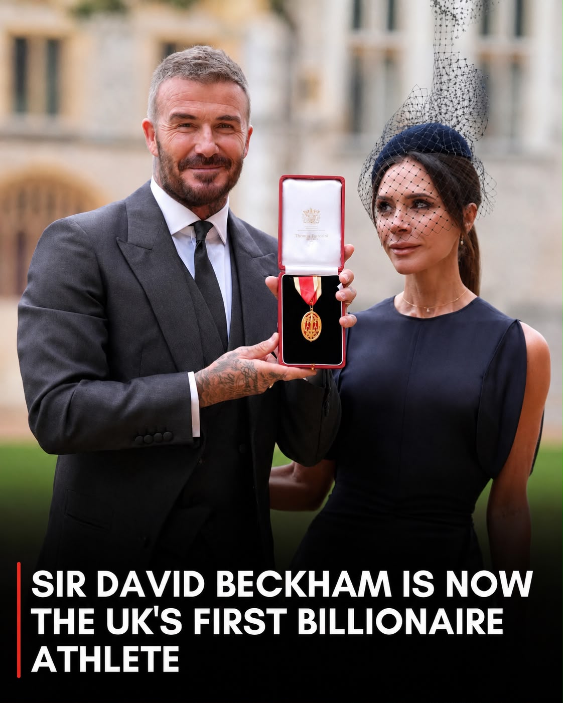David Beckham has reportedly become the UK’s first billionaire athlete. 🔥👑 According to the latest reports, Beckham and his wife Victoria have built a combined fortune estimated at around £1.185 billion. The former Manchester United and England captain earned enormous amounts during his playing career through football, sponsorships, endorsements, and global brand partnerships, but much of his financial growth came after retirement. His business interests have expanded across fashion, media, property, licensing, and football, including his ownership stake in Inter Miami, the MLS club that brought Lionel Messi to the United States in 2023. Beckham successfully transformed his reputation as one of football’s biggest stars into a global business empire, proving that his influence didn’t end when he retired from the pitch. From an East London football kid to one of Britain’s most recognizable global icons, Beckham’s journey has been remarkable. 👊🔥