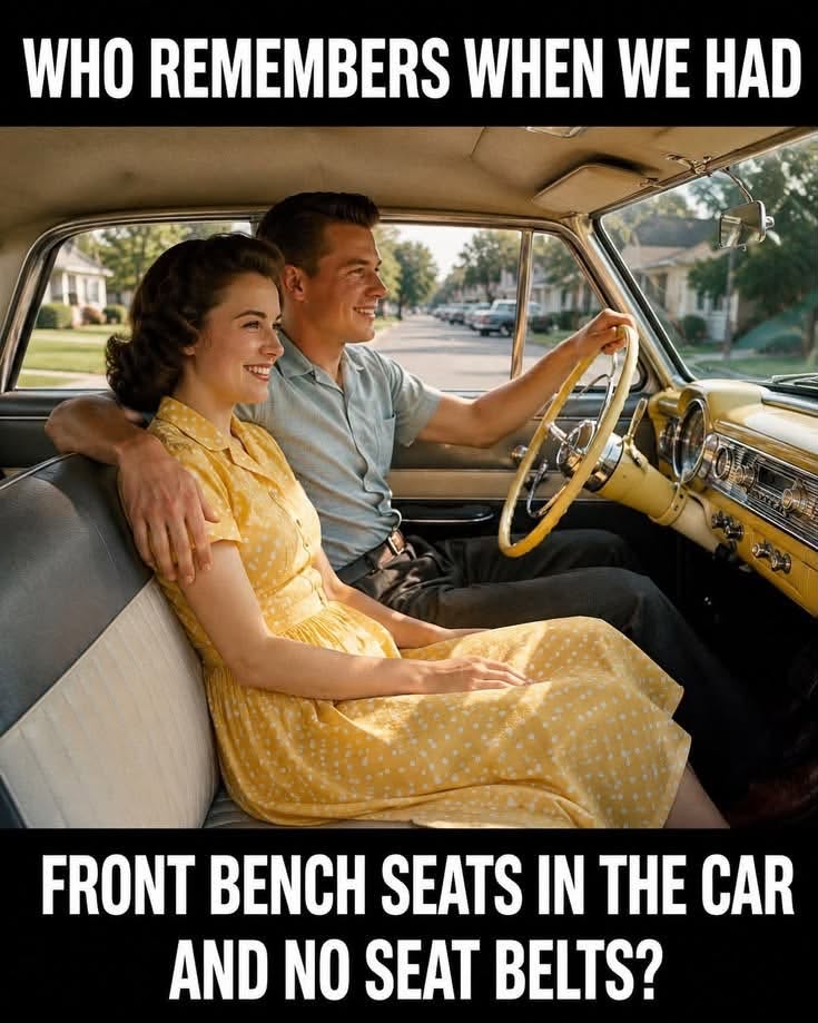 Bench seats in cars were once iconic, offering sofa-like comfort and closeness,  see more