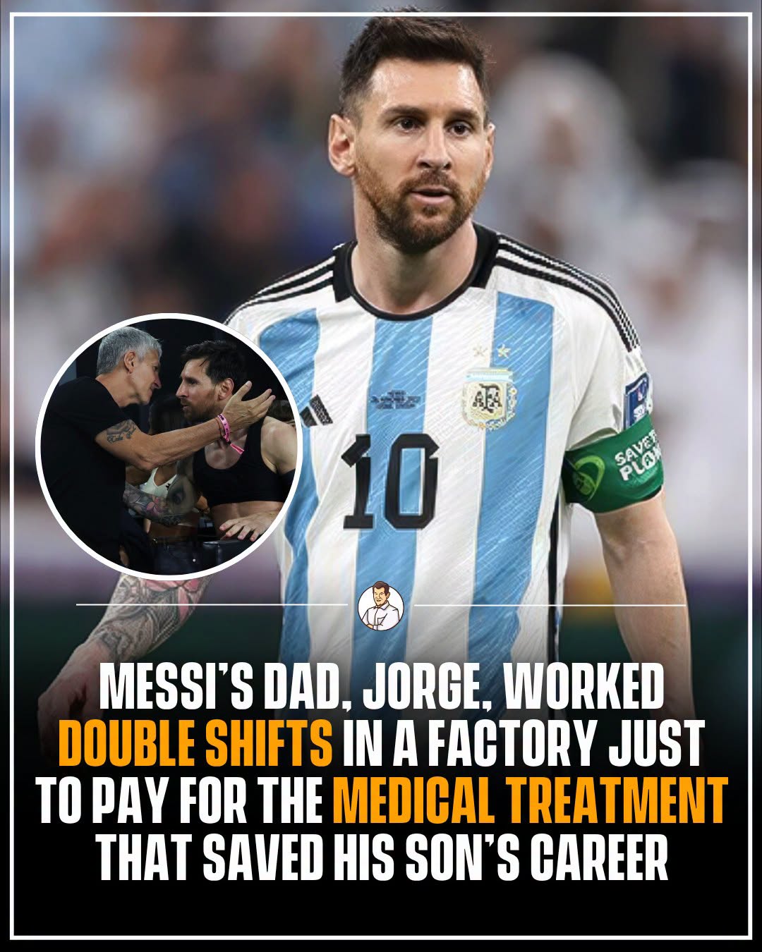 What do you call a factory watchman who worked double shifts to save his kid’s dream? The father of the GOAT.… See more