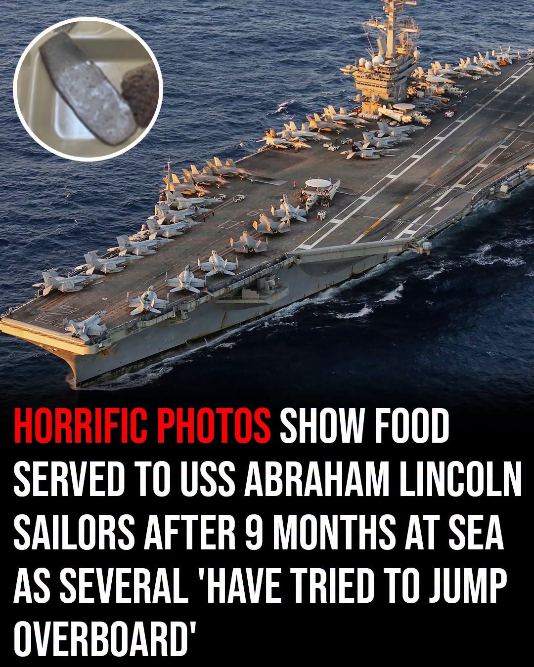 The USS Abraham Lincoln has now been at sea for nine months, and families are increasingly voicing concerns about what life is like aboard the aircraft carrier. But amo… See more