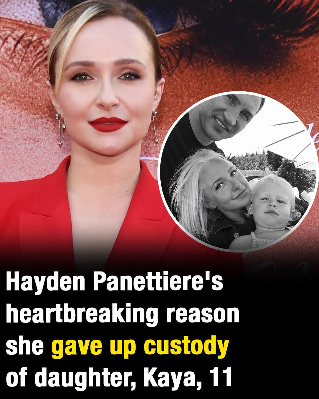 Hayden Penattiere is survived by her 11-year-old daughter, whom she gave up custody of for this heartbreaking reason 💔😭