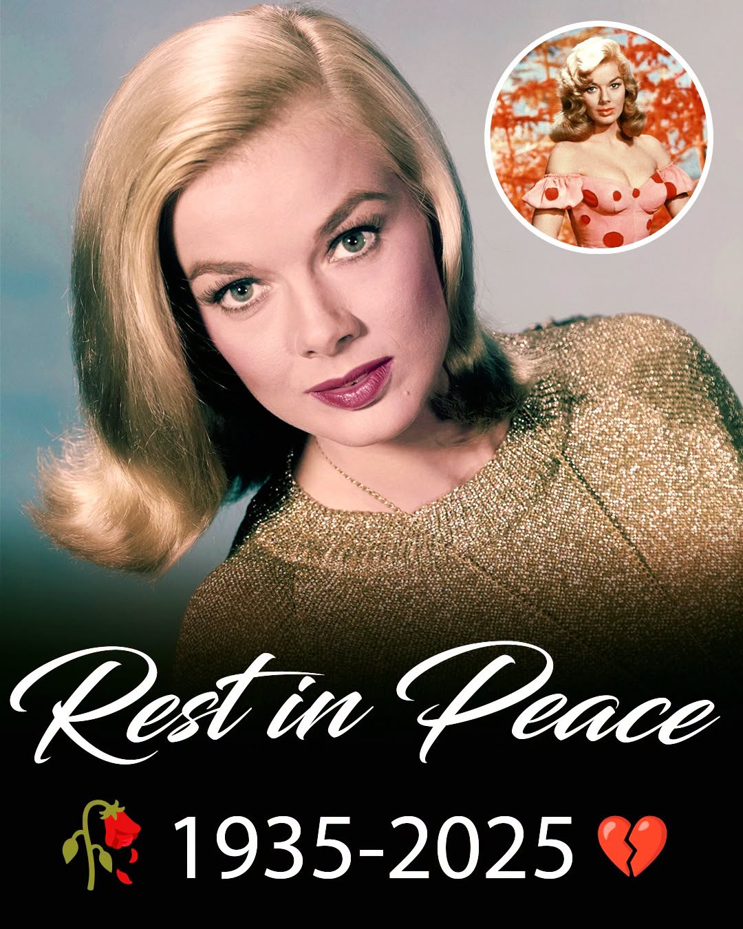 With heavy hearts, we announce the passing of this beloved actress who gave us so much… 😭💔 Rest in peace 🌹