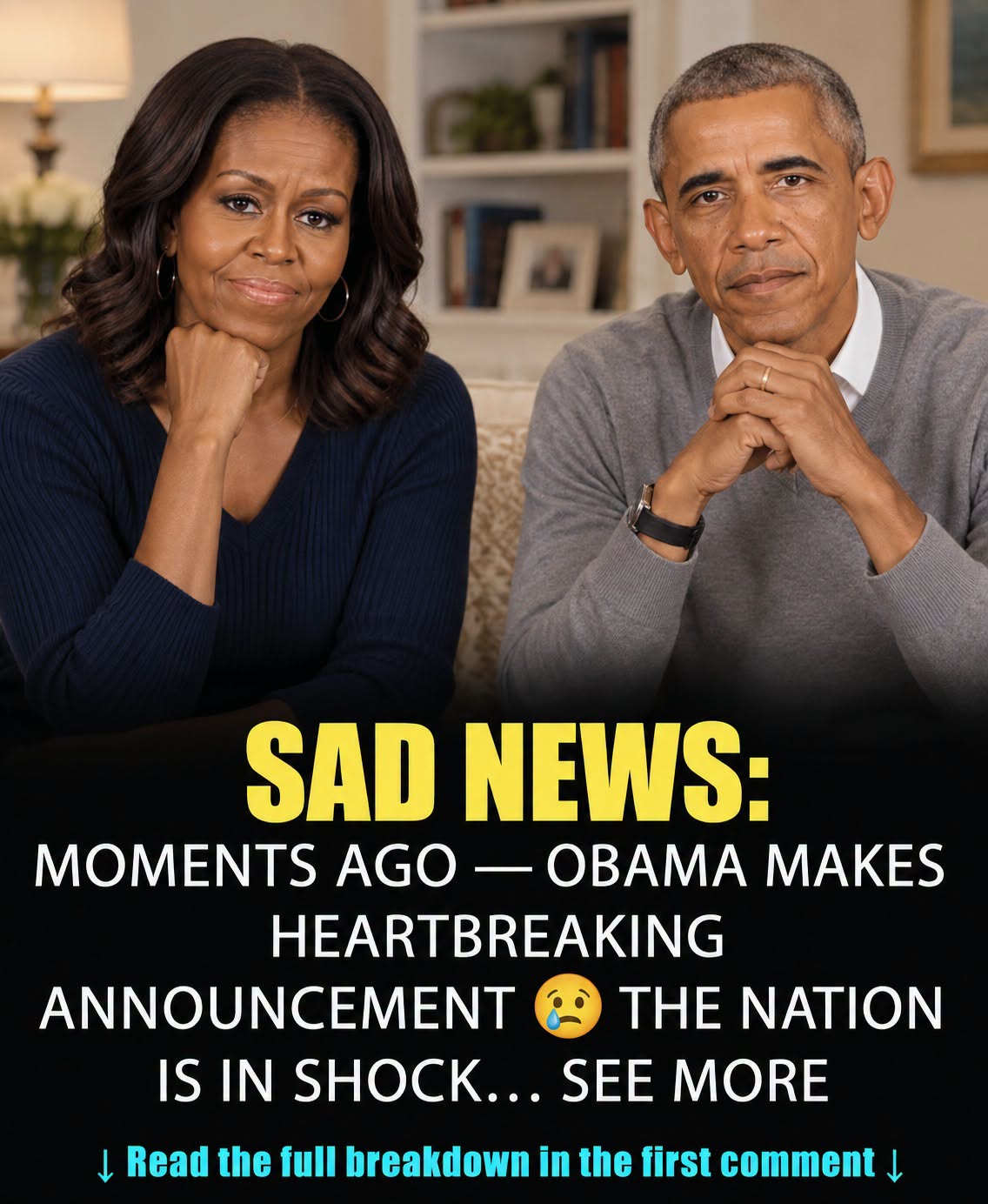 SAD NEWS: Just 30 Minutes Ago 0bama …See more ⠀ᅠ͏ᅠ͏