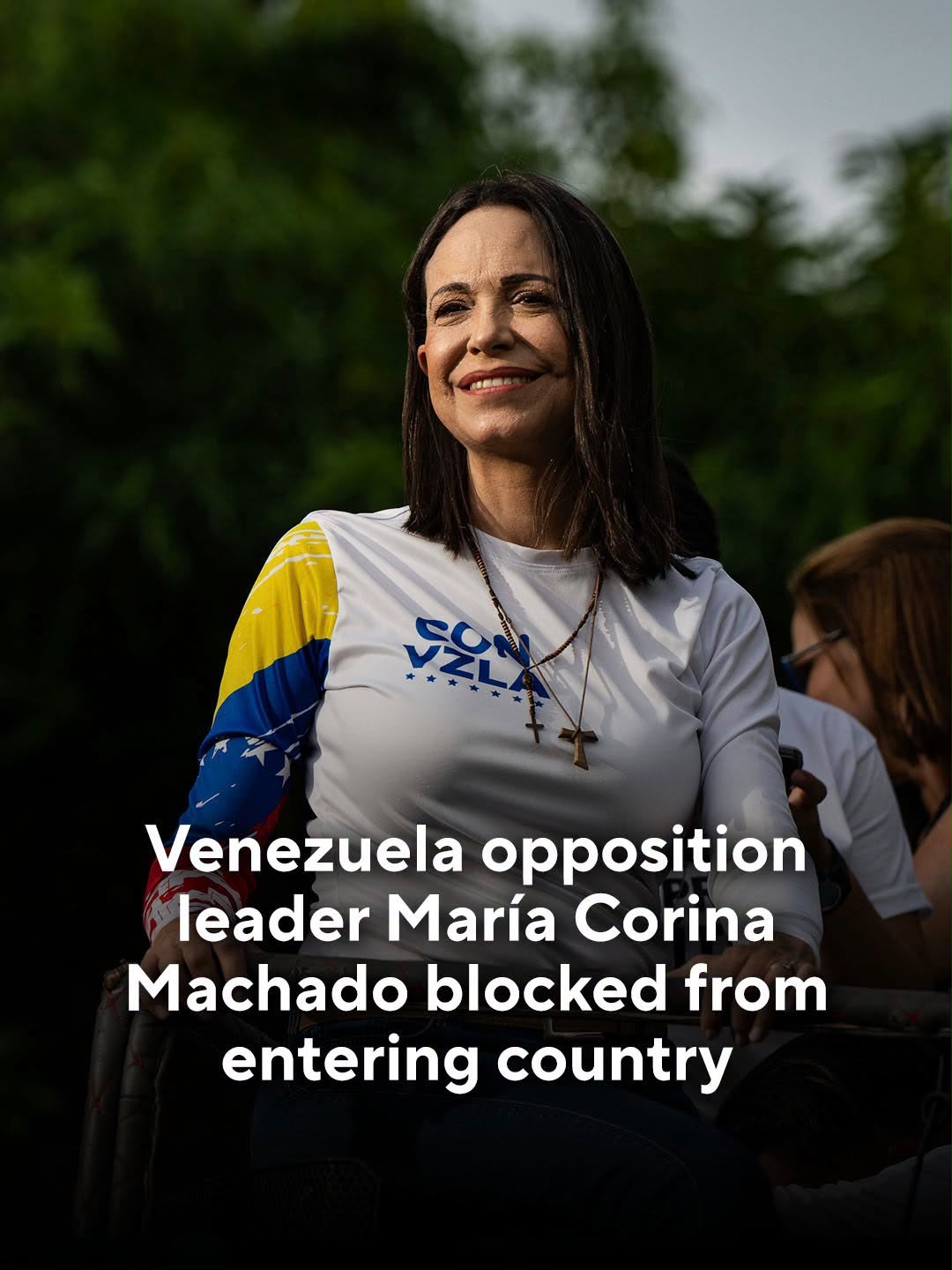 Venezuela’s opposition leader, 2025 Nobel Peace Prize recipient Maria Corina Machado, was prevented from returning to the South American country from her exile in Panam… See more